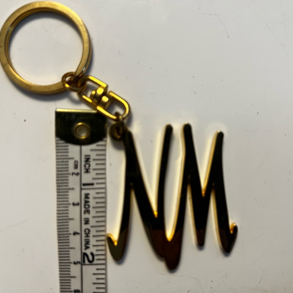 Neiman Marcus Gold Monogram Keychain - Picture 4 of 4